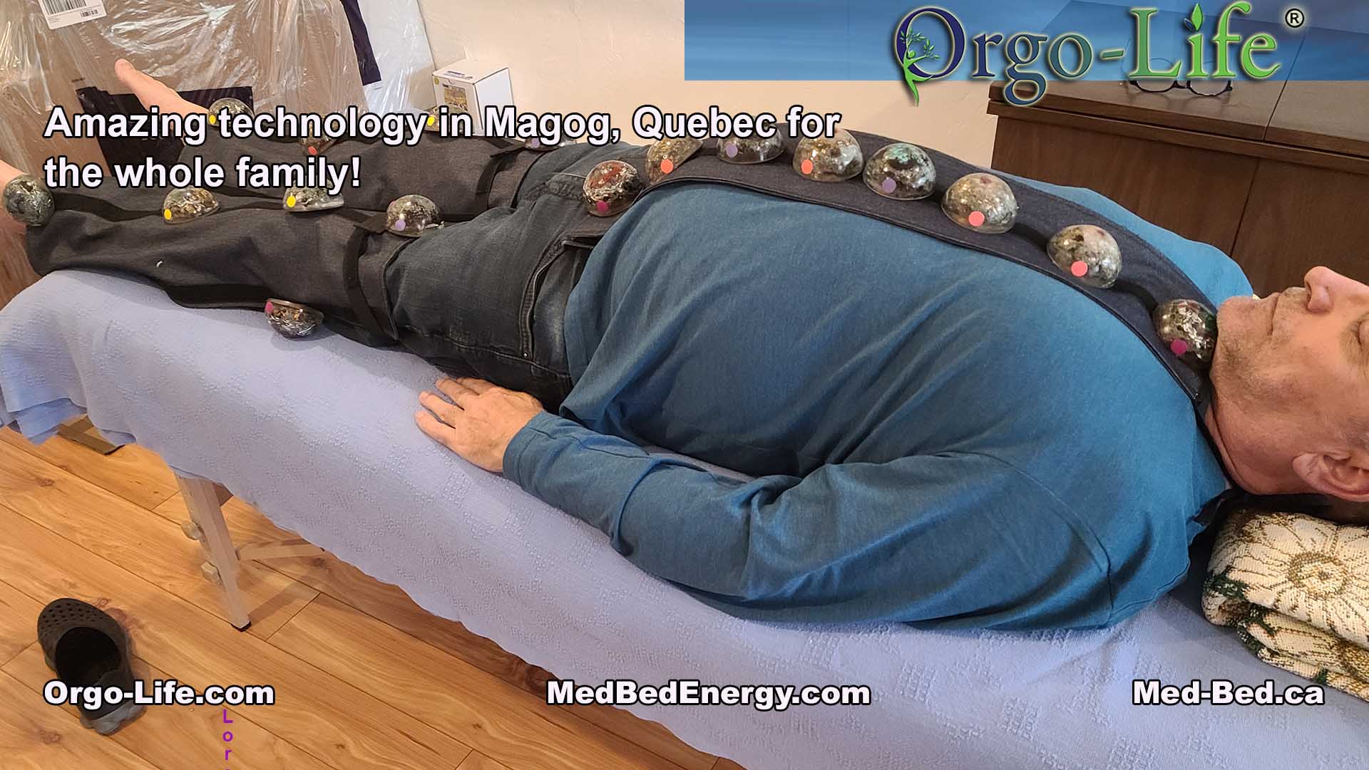 The Quantum Orog-Life Med bed experience in Magog, Quebec, canada.